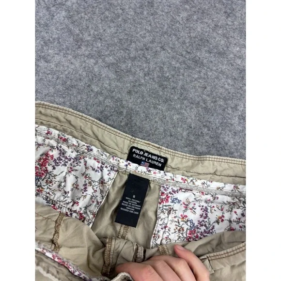 Polo Jeans RL Women's 8 Shorts Low Rise Cargo Military Baggy Utility Y2K VTG Y2K - Picture 5 of 9